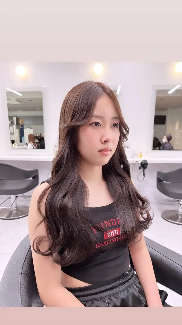 ロング カラー パーマ ヘアアレンジ メンズ 上品＆韓国風 🥀海心🥀のヘアスタイル