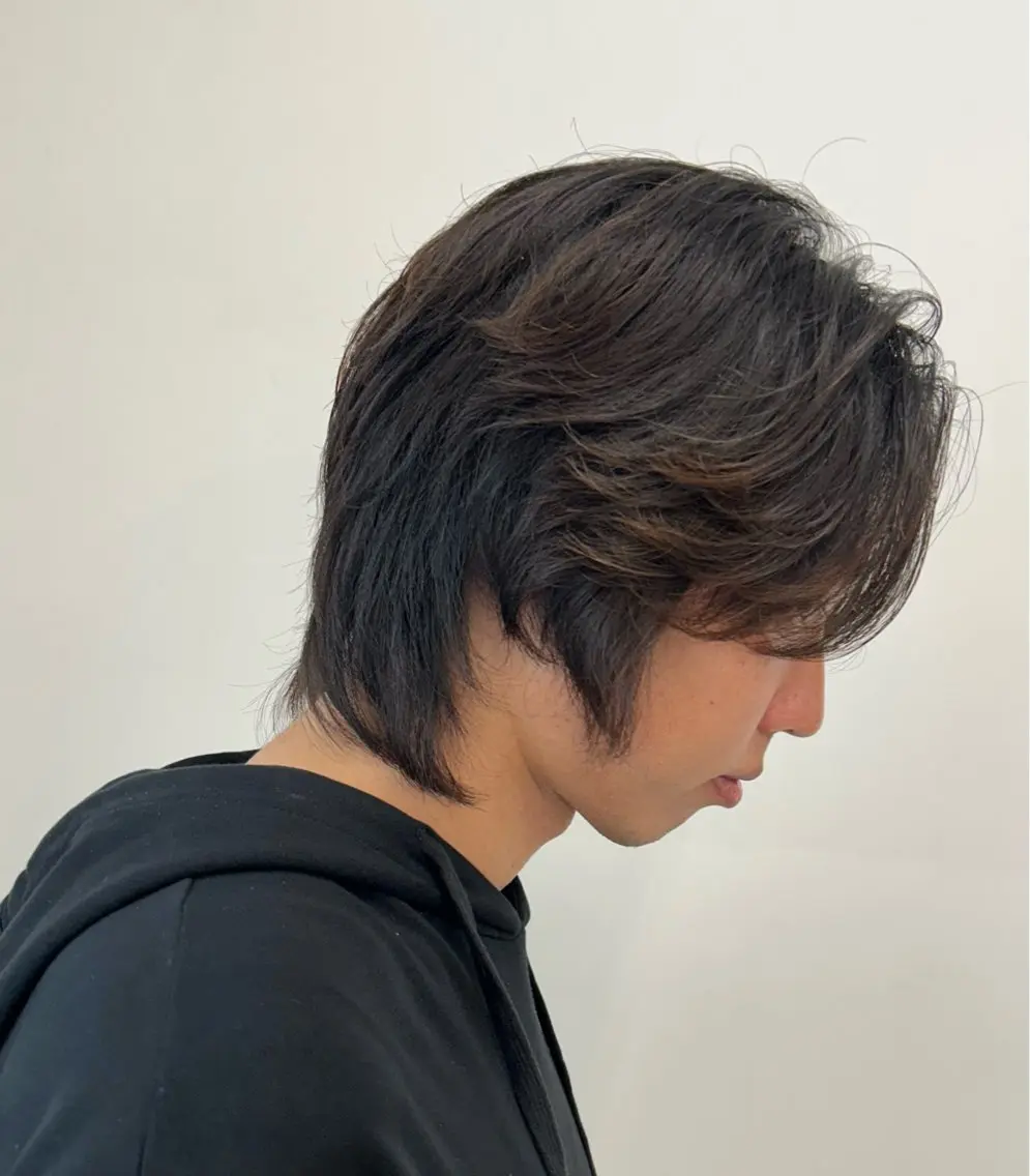 パーマ メンズ 1回で綺麗になる 髪質改善 小山光のヘアスタイル