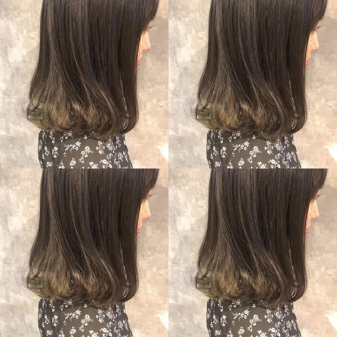 ミディアム ヘアアレンジ レイヤーカット⭐︎ 韓国ヘア⭐︎YUKAのヘアスタイル