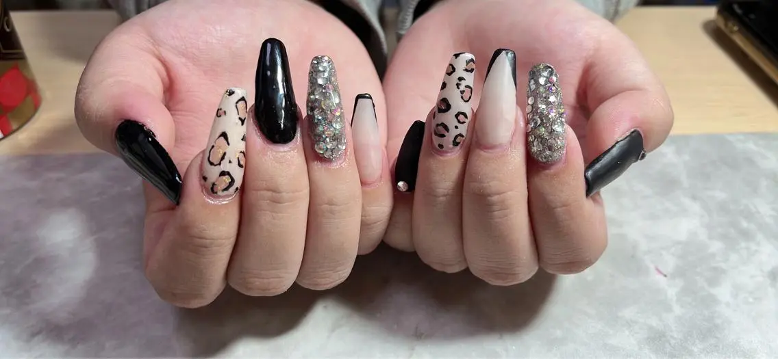 ネイル アニマル柄 マットネイル ネイルチップ Mimi Nailのネイルデザイン