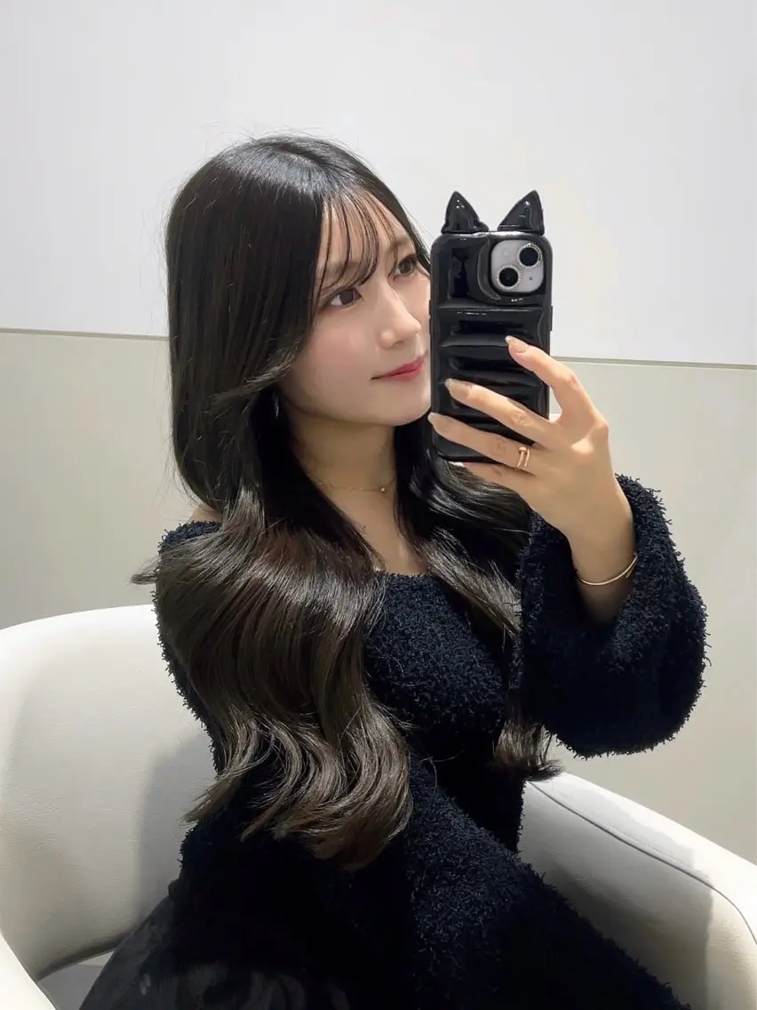 ロング カラー 透明感カラー レイヤーカット カット ヘアカラー トリートメント 🩷韓国ヘア/ヨシン モリ🩷Maikaのヘアスタイル