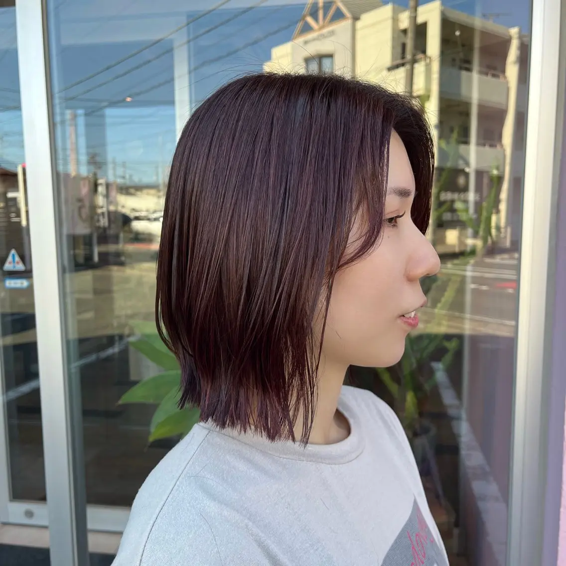 ミディアム ボブレイヤー ボブ レイヤーカット ♡ナナコ♡ レイヤー /ブリーチ/艶髪のヘアスタイル