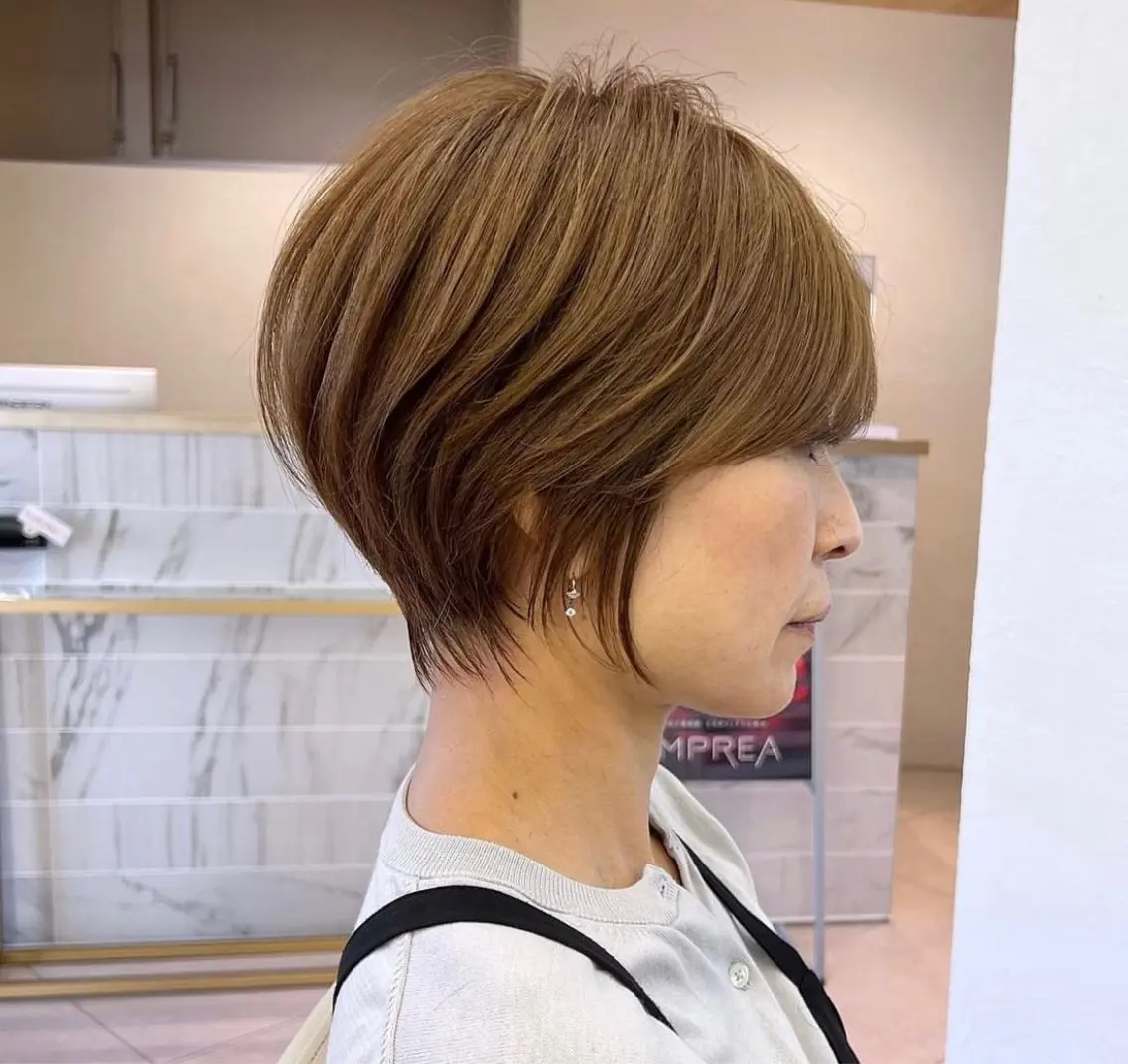 ショート 梶 久菜乃のヘアスタイル