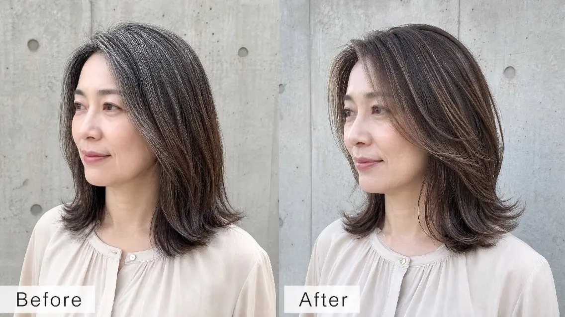 セミロング ショート. ボブヘア専門店のヘアスタイル