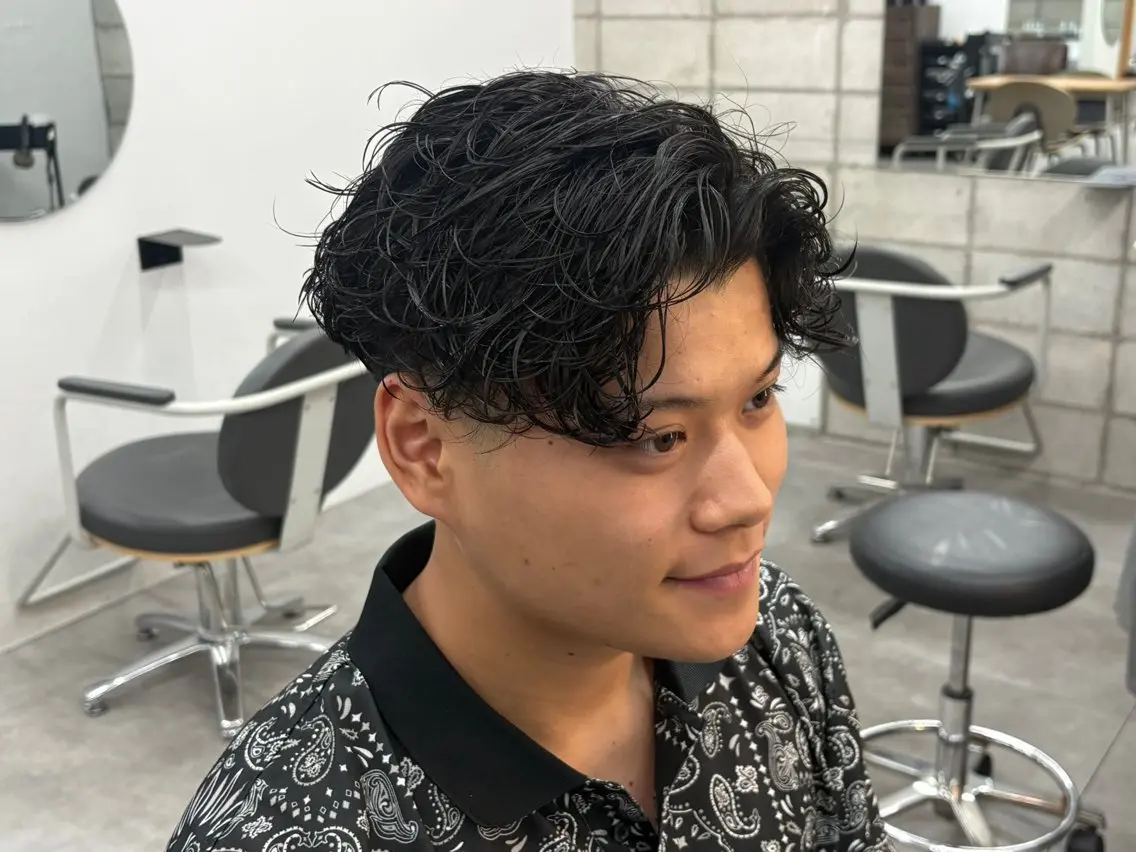 メンズ メンズパーマ 高山 健のヘアスタイル