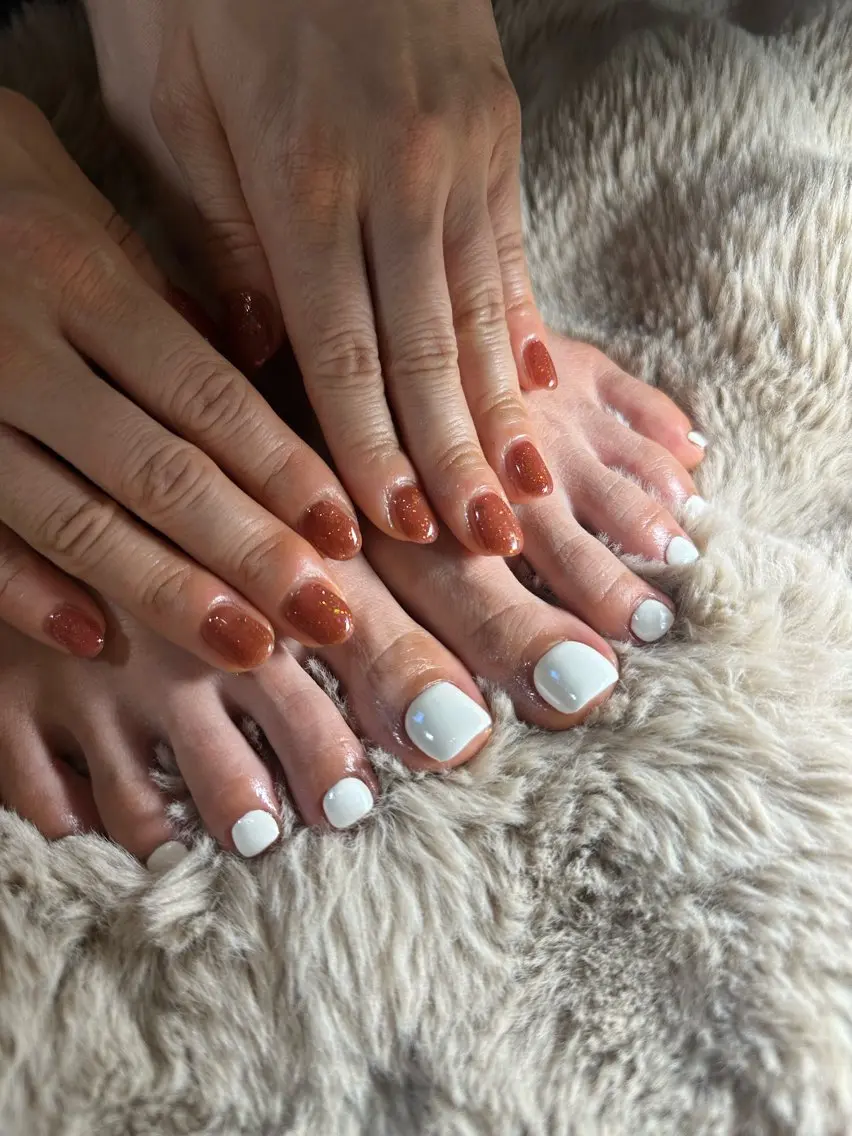 ネイル オーロラネイル フラッシュネイル フットネイル nails MODA Jr.ネイリストのネイルデザイン