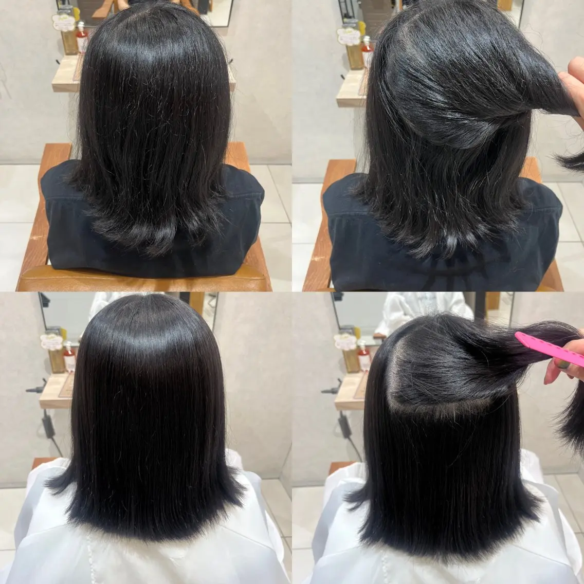 ミディアム パーマ 縮毛矯正 ⭐️うる艶カラー 募集　まゆ⭐️のヘアスタイル