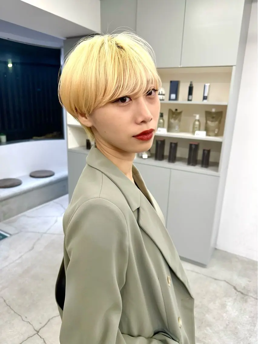 ショート カット 骨格診断で絶対可愛い ✨丸みショート✨凌弥のヘアスタイル