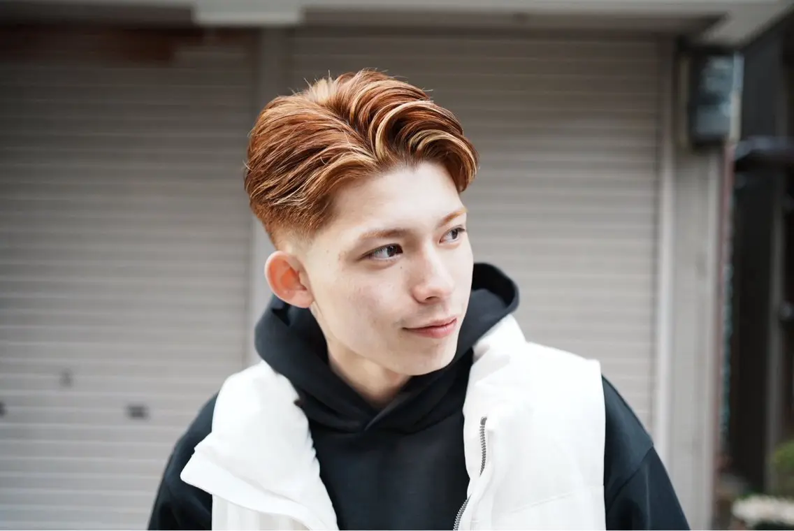 ショート メンズ カット ヘアカラー ANSER スズカ 🦋メンズカットのヘアスタイル