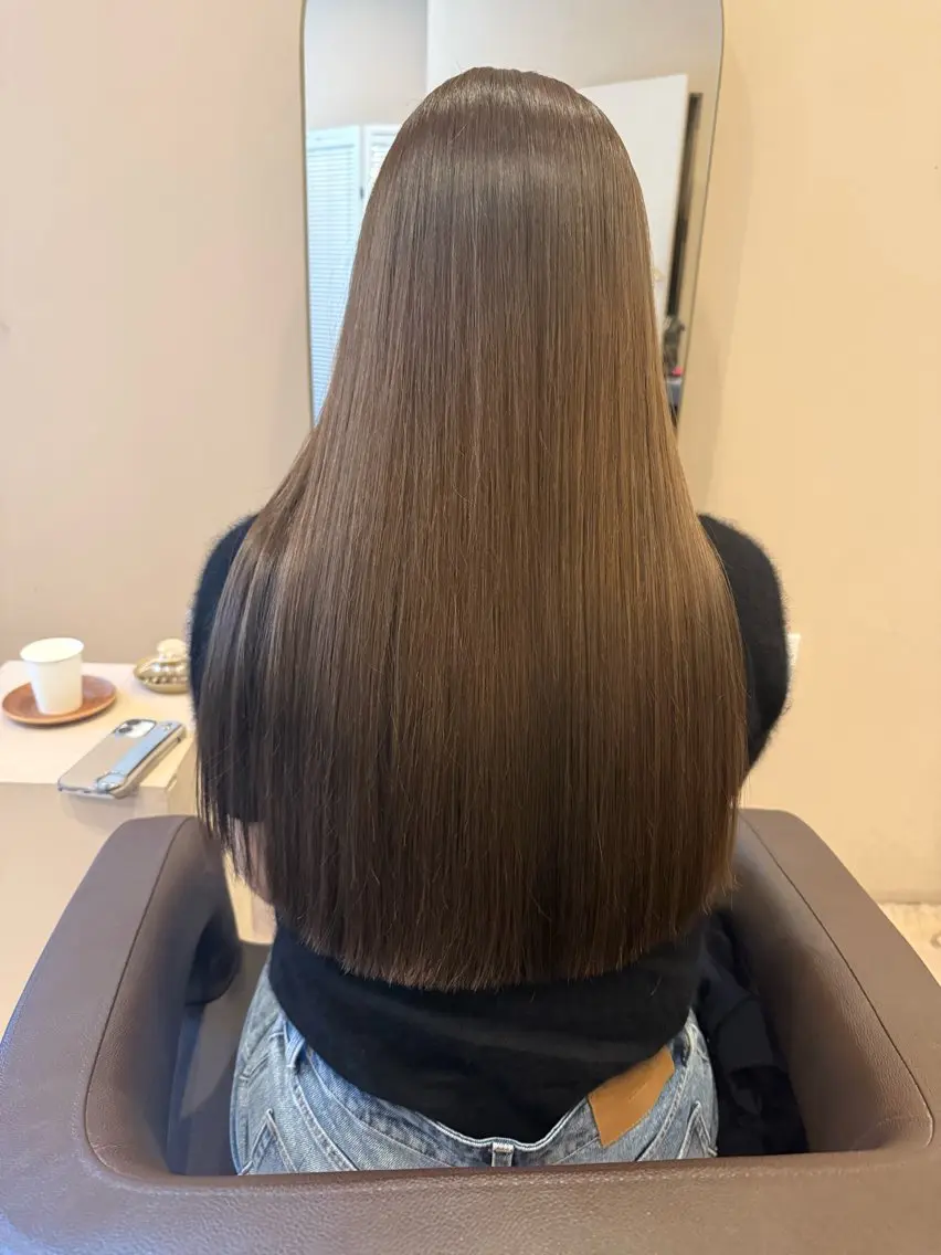 ロング カラー ヘアカラー トリートメント coco♡ 韓国hairのヘアスタイル