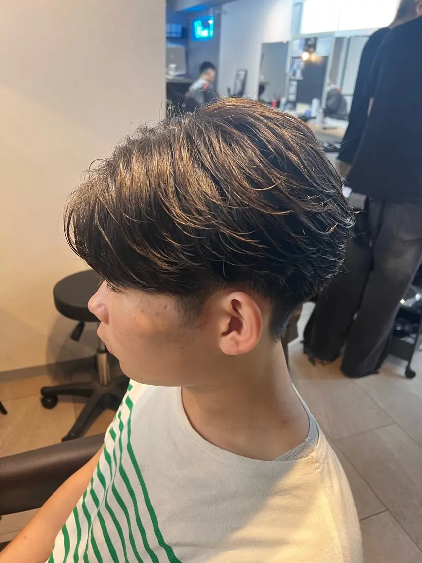 ショート カット パーマ メンズカット、パーマ 特化🔥🌊瀬川竜生のヘアスタイル