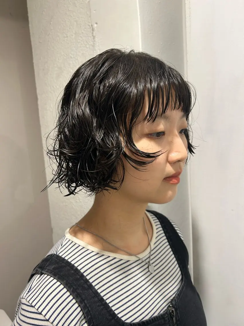ショート パーマ メンズ清潔感のプロ 💈メンズパーマ藤田のヘアスタイル