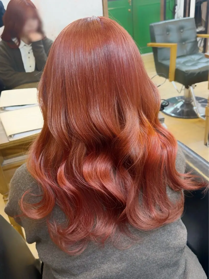 カラー ブラウンカラー レッドカラー カラー/鴻巣/ 山中のヘアスタイル