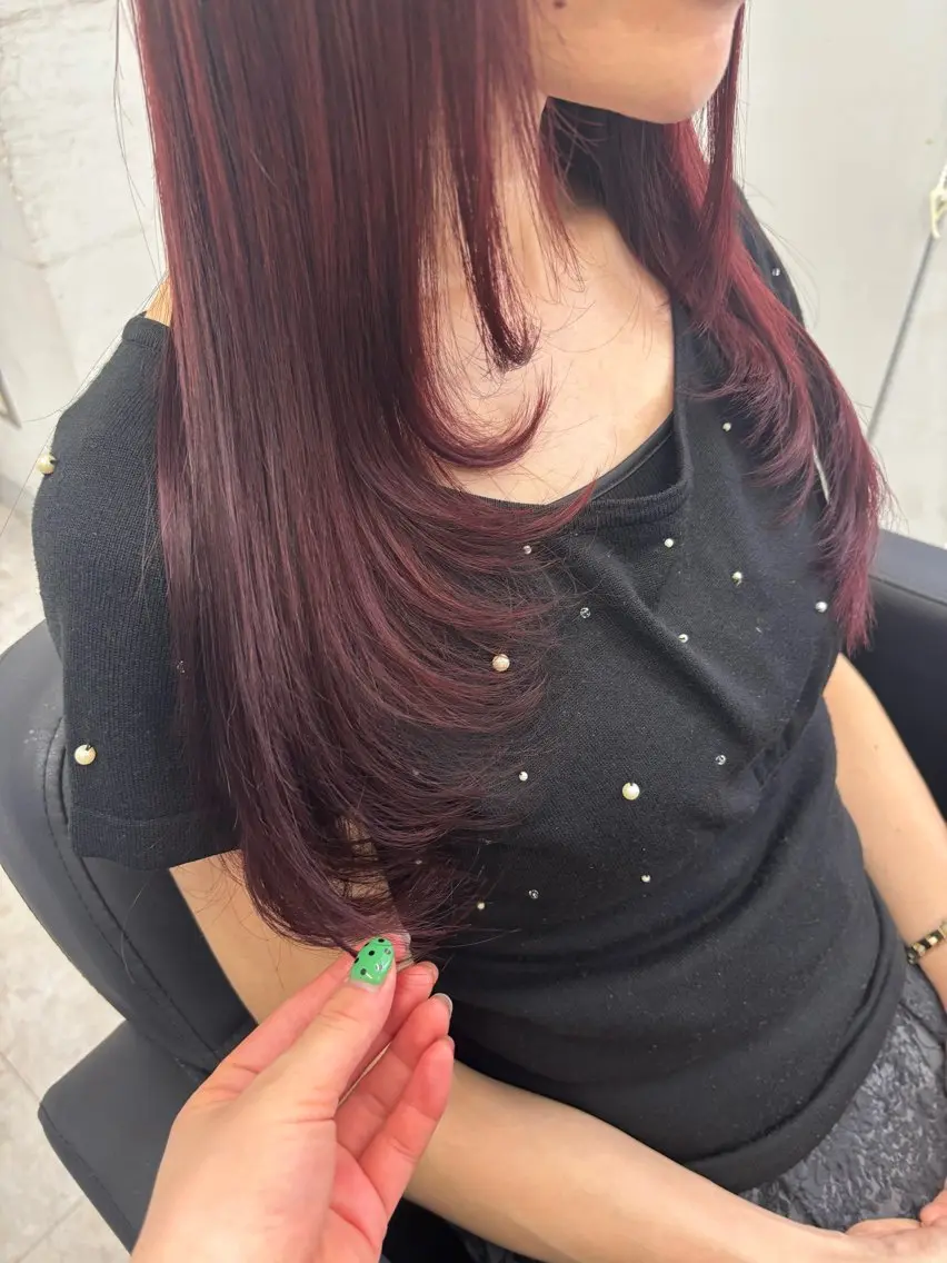 セミロング レイヤーカット カット ヘアカラー 🫧モデル募集｜ ひまり🫧のヘアスタイル