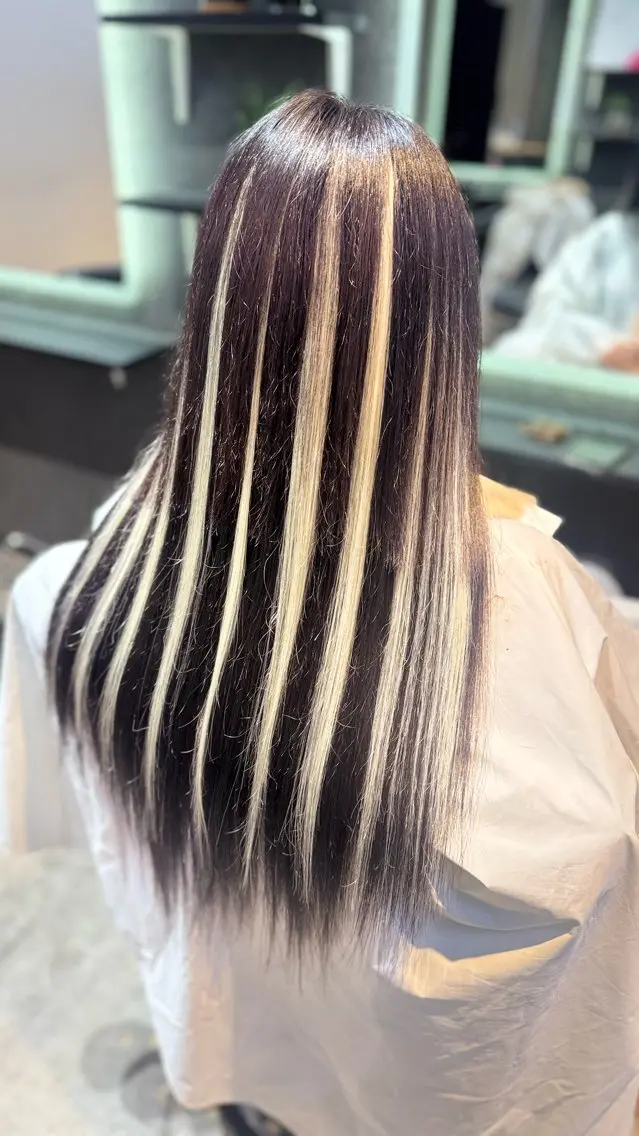 ロング カラー カット ヘアカラー エクステ JADE 💎 Yukiのヘアスタイル