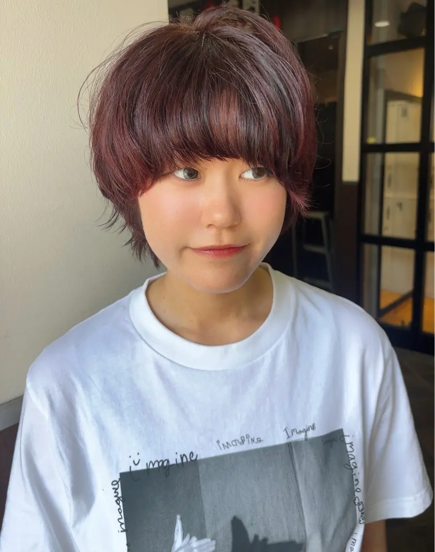 ショート ヘアカラー MAKI/名駅/ セット/透明感カラーのヘアスタイル