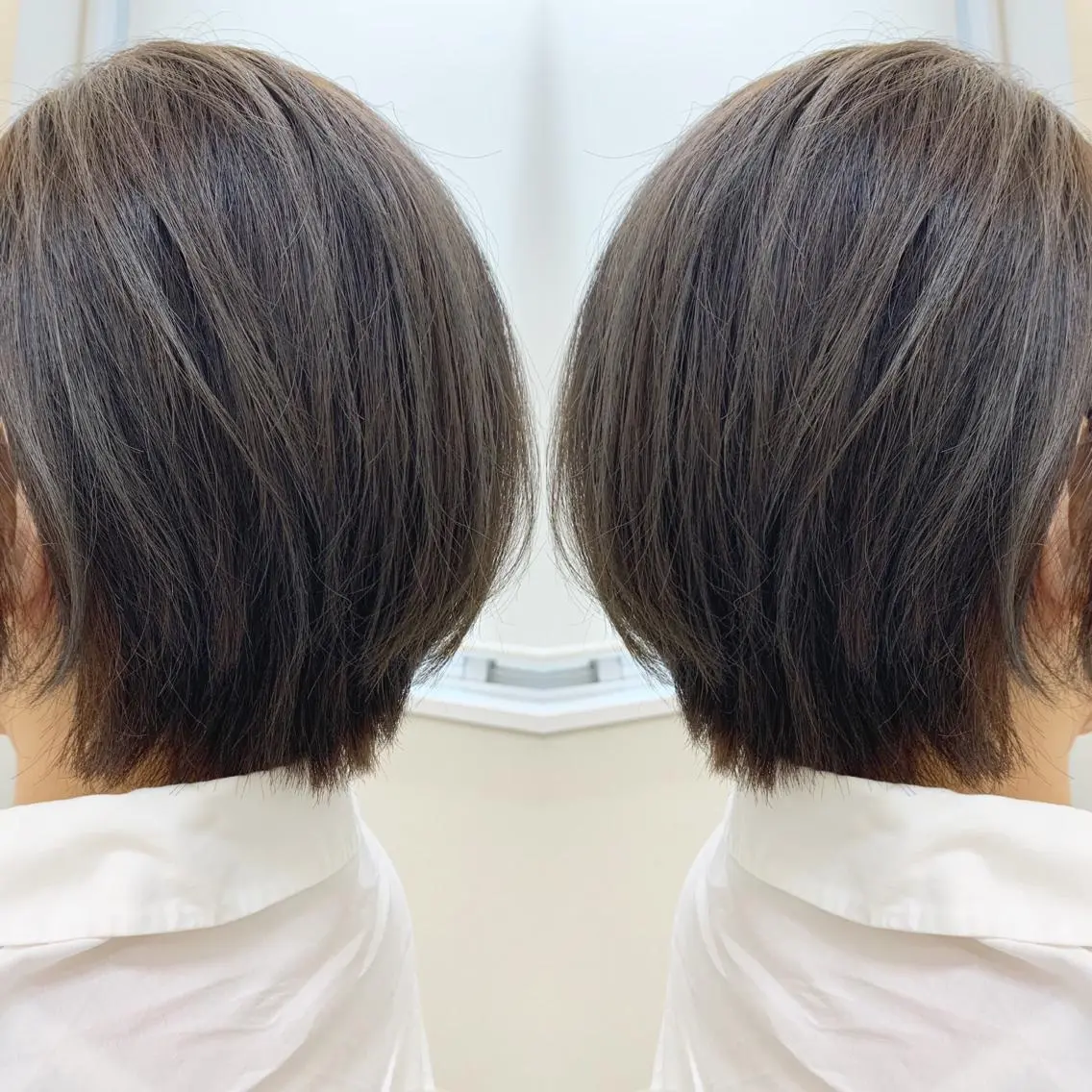 ショート アッシュ カット ヘアカラー H (エイチ) 烏丸御池店のヘアスタイル