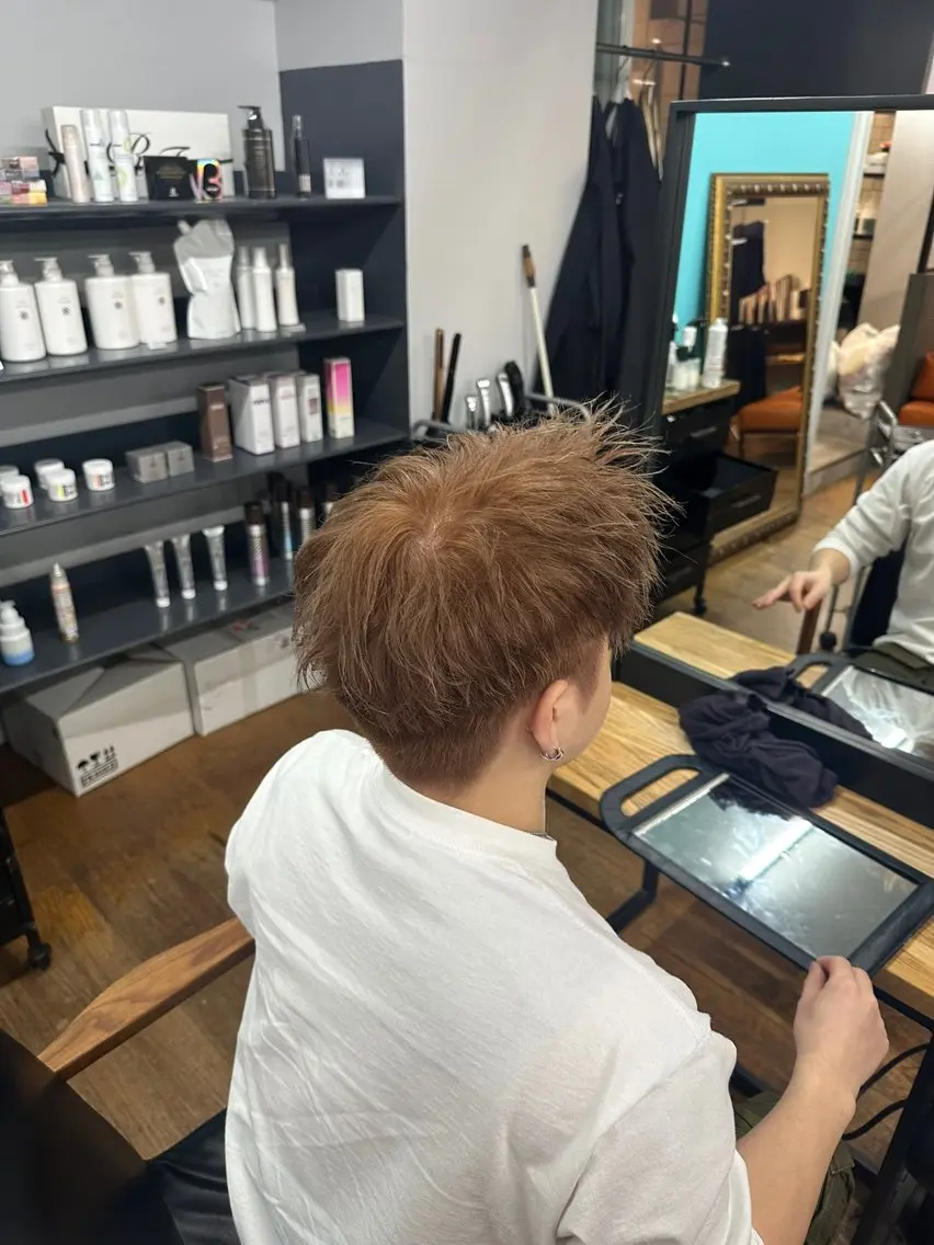 メンズ ヘアカラー Hair CALON りりあ🎀.⋆のヘアスタイル