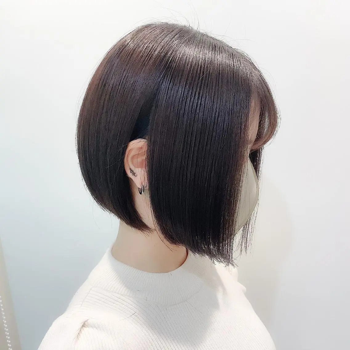 ショート カット ヘアカラー トリートメント 🫧小顔顔周りカット レイヤー/縮毛/白倉のヘアスタイル