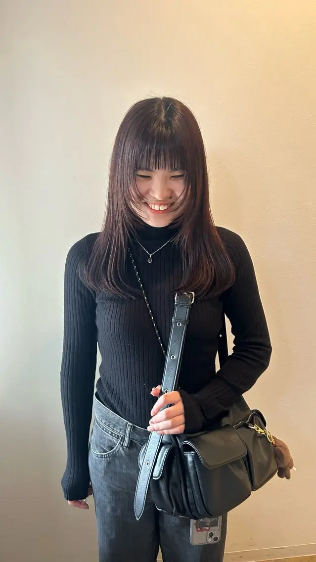 セミロング 顔まわりレイヤー レイヤーカット 二条/ 池田彩華のその他イメージ