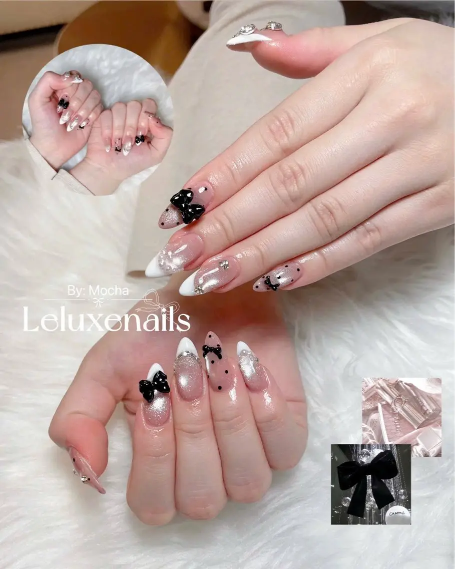 ネイル ジェルネイル ガーリー キラキラネイル 韓国ネイル 持ち込み le luxe nailsのネイルデザイン