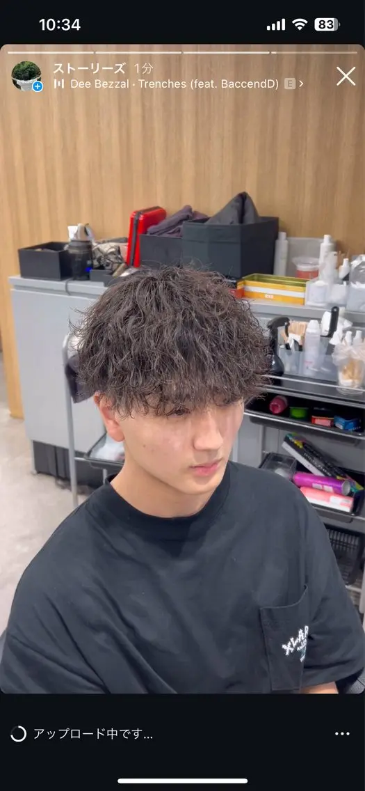 パーマ メンズ カット パーマ トリートメント ヘッドスパ ヘアセット イケメン製造機 🔥上原沙羅🔥のヘアスタイル