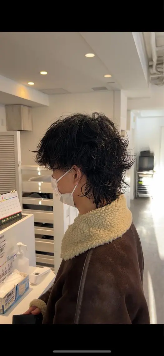 【大流行🔥】メンズカット+波巻きパーマの写真