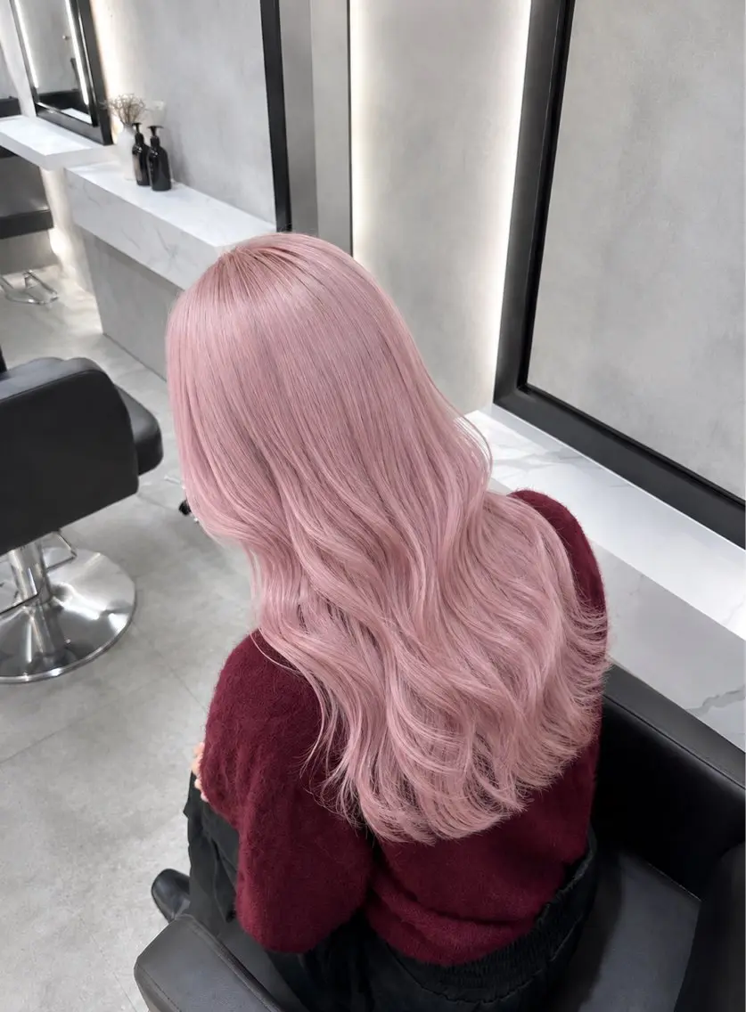 セミロング カラー ヘアカラー 🦋ピンクカラー特化 🦋KOKIのヘアスタイル