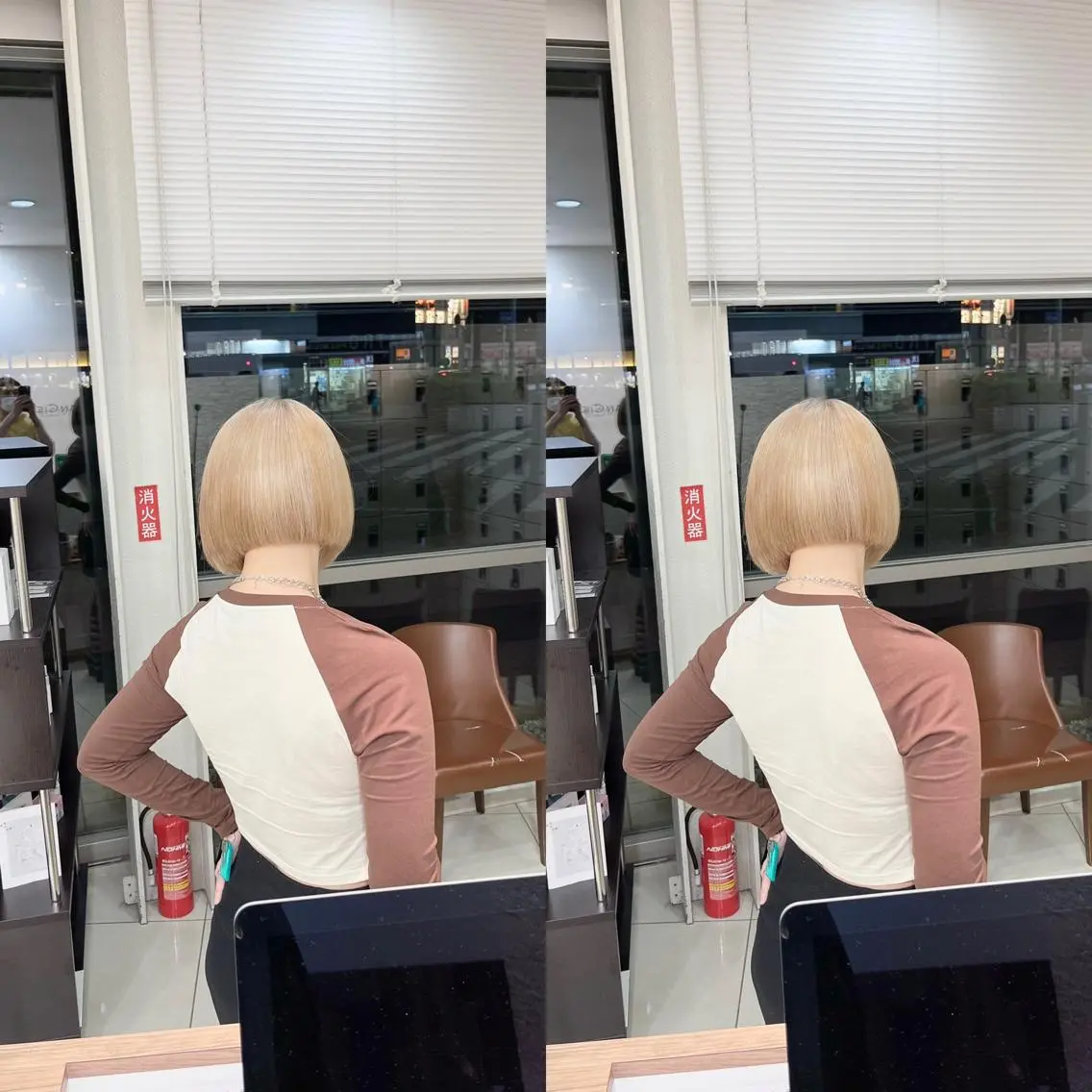 ショート カット ヘアカラー トリートメント Y Uのヘアスタイル