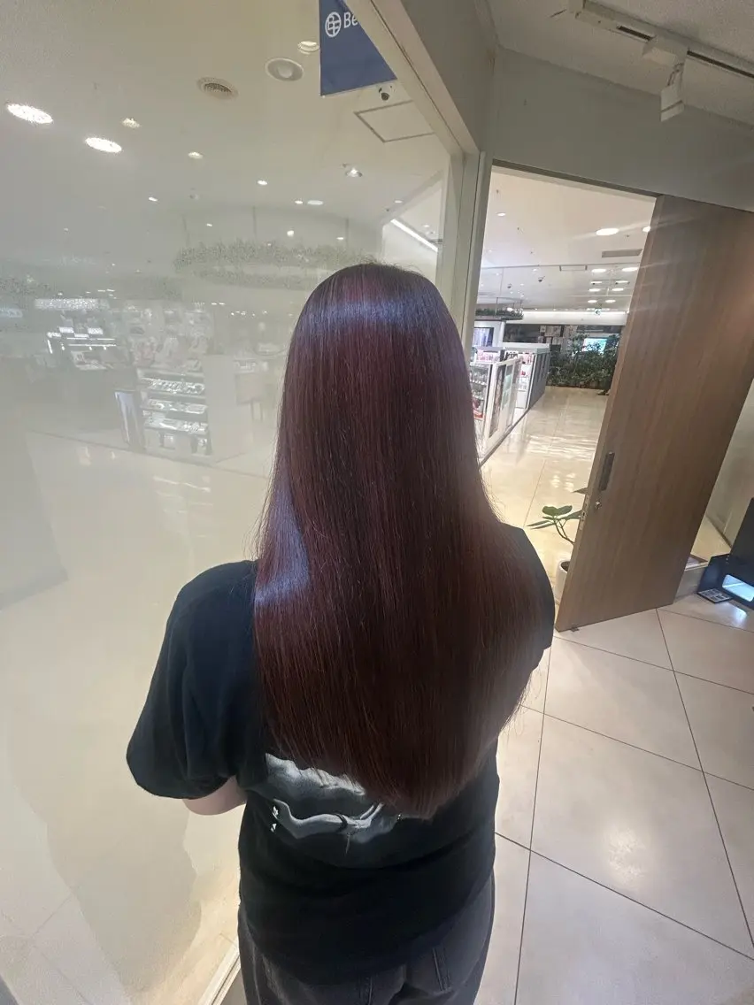 ロング カラー カット ヘアカラー トリートメント 縮毛矯正/髪質改善/ 艶髪ササキナツミのヘアスタイル