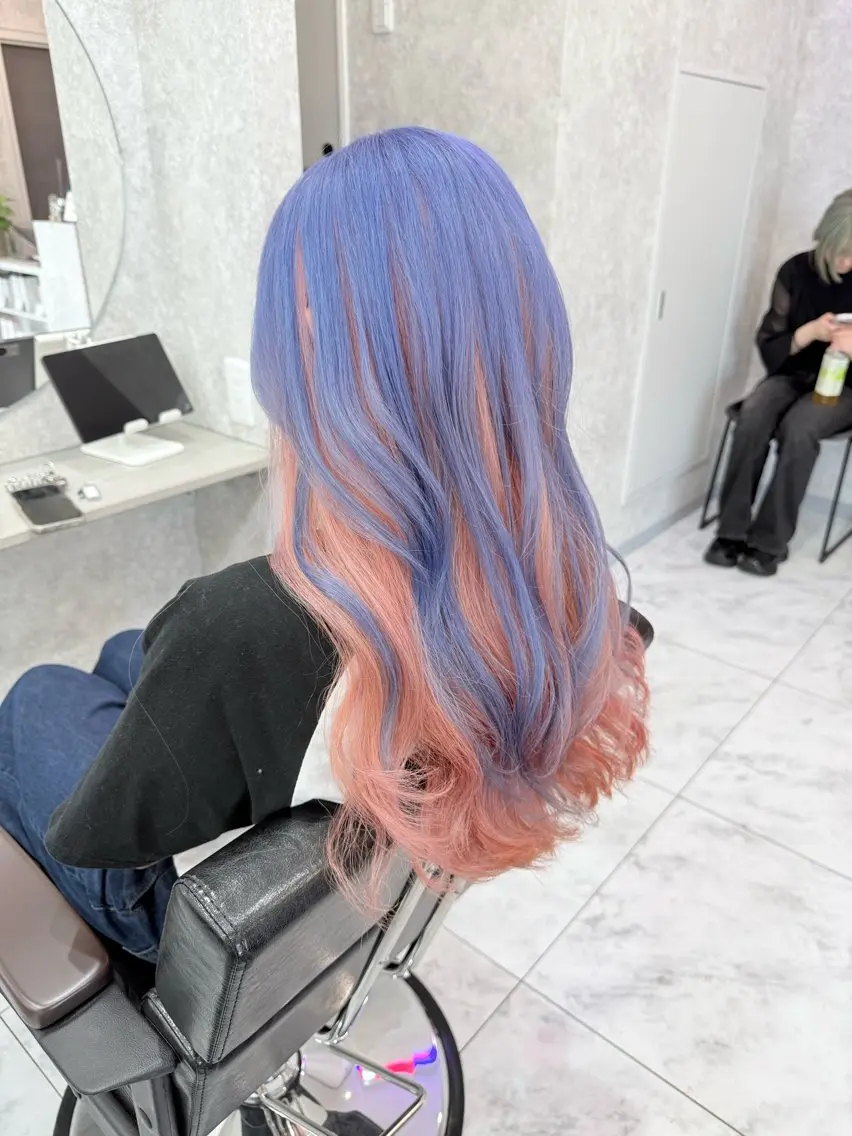 ロング カラー 🌺ハイトーン🌺 矢葺 なぎさ🌺🌺のヘアスタイル