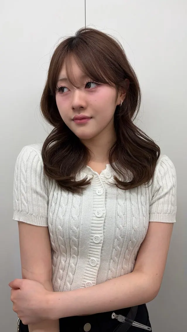 セミロング カラー ヘアカラー トリートメント mariya ／透明感カラーのヘアスタイル