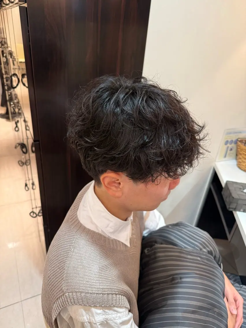 【メンズパーマ】カット+パーマの写真