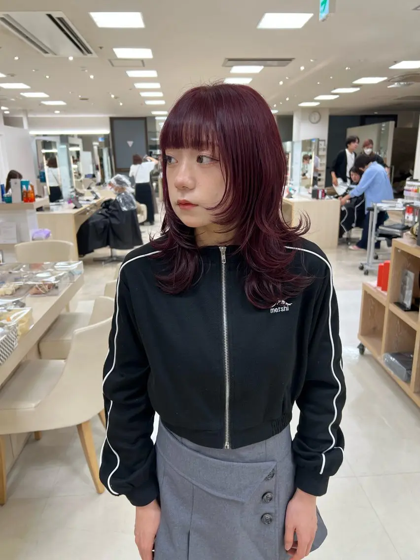 【ミニモ限定クーポン】こだわりカット＋透明感カラー＋髪質改善オージュアトリートメント　　¥22000→13200の写真