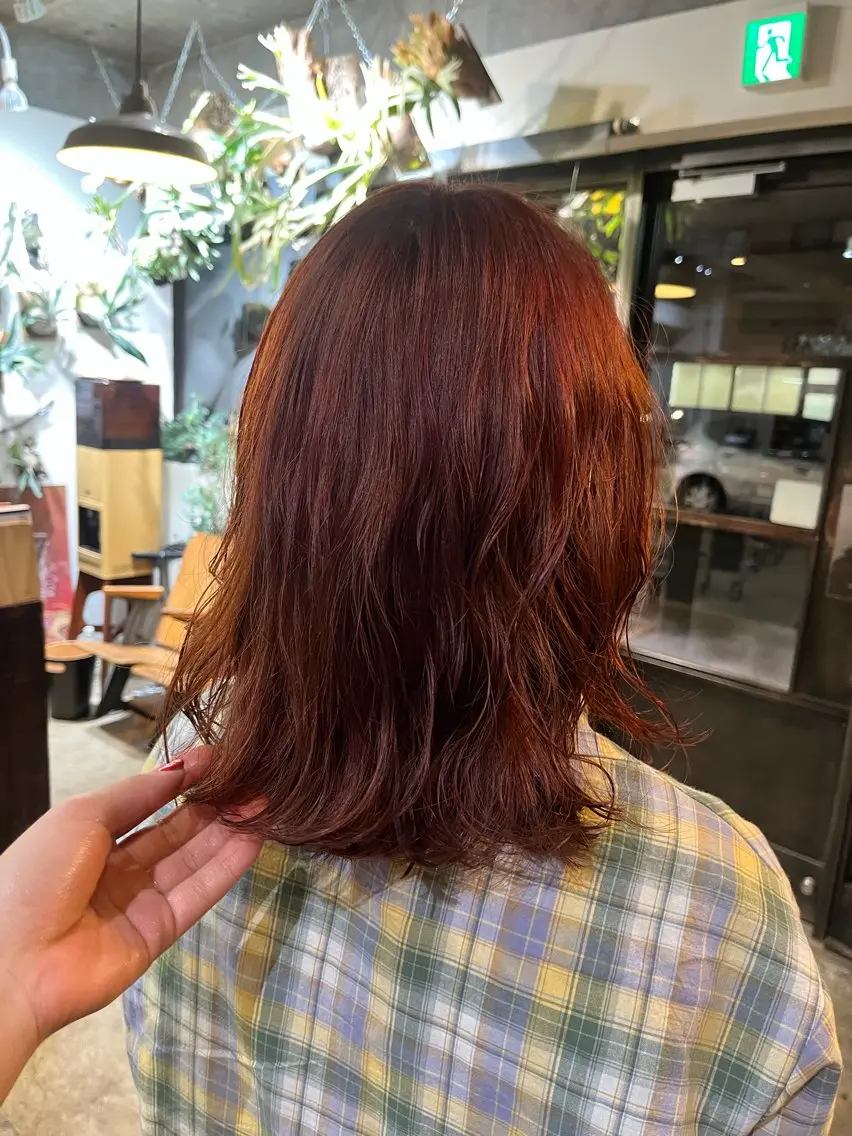 カラー ヘアカラー 松原 樹里のヘアスタイル