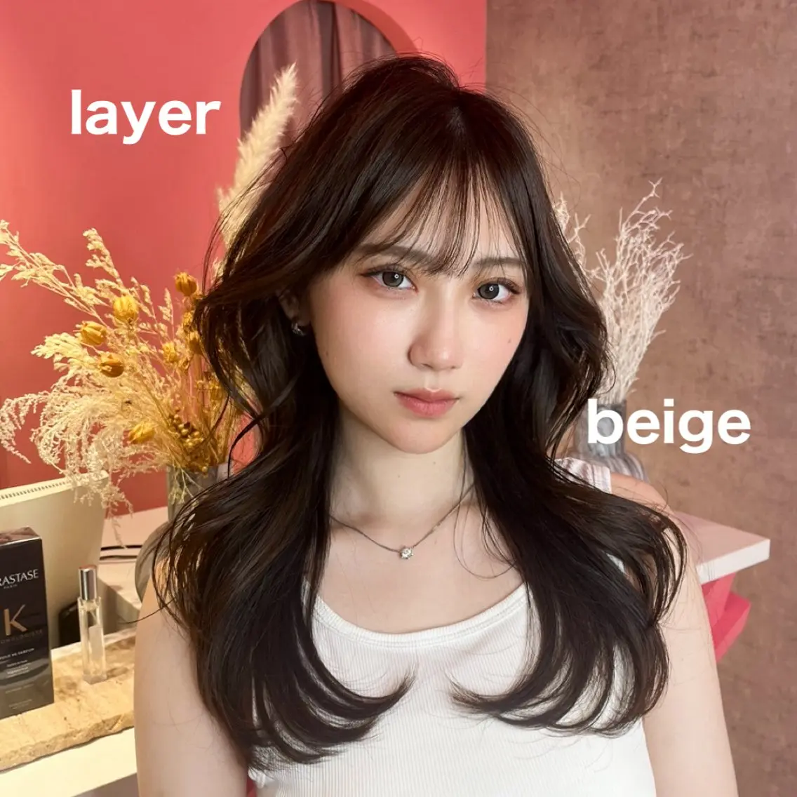 セミロング カラー 山崎/ボブ縮毛矯正 レイヤー髪質改善のヘアスタイル