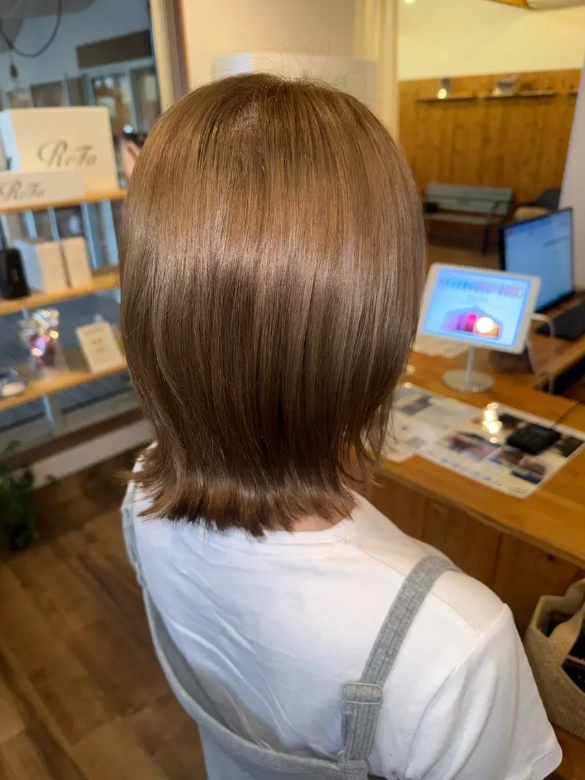 カラー ヘアカラー タガミ リンカのヘアスタイル