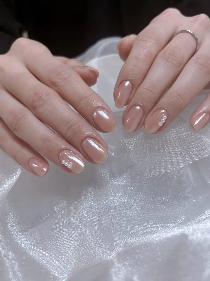ネイル candy nail 韓国風ワンホンネイルのネイルデザイン