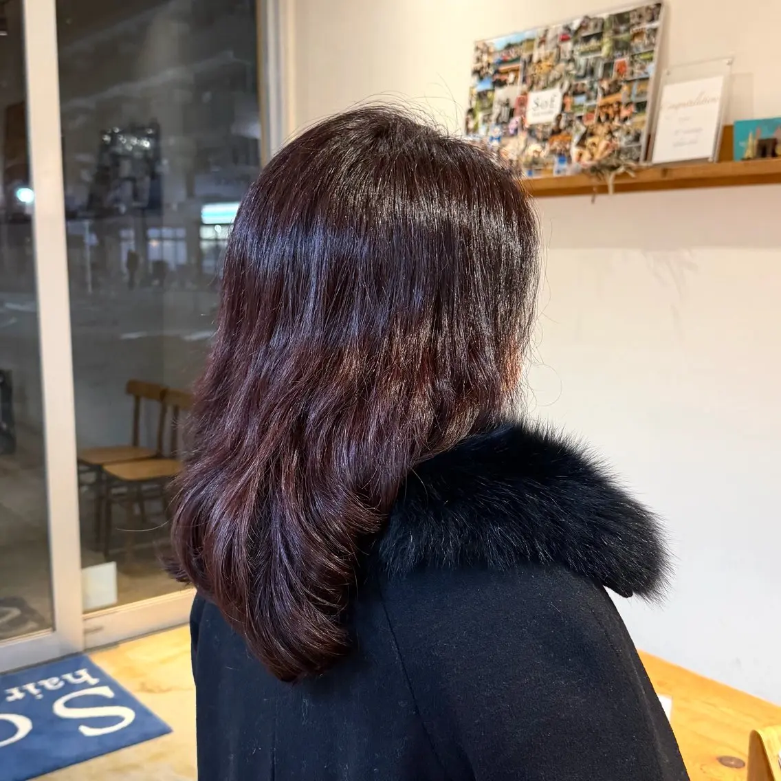 カラー ブラウンカラー レッドカラー さとう あづみのヘアスタイル