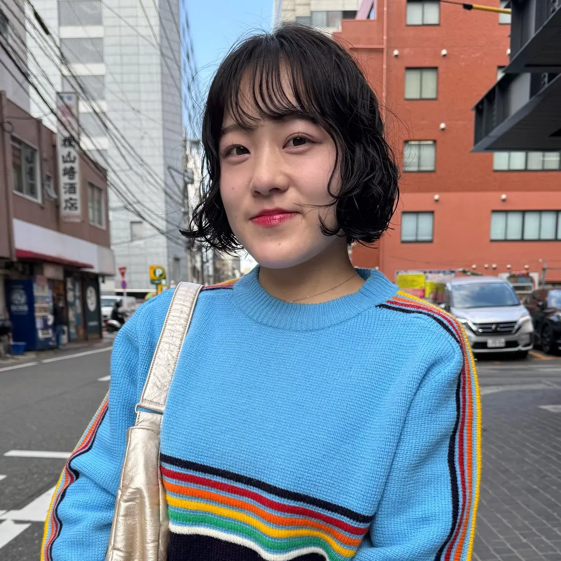 ショート パーマ しずく/Lilu/ 博多美容室のヘアスタイル