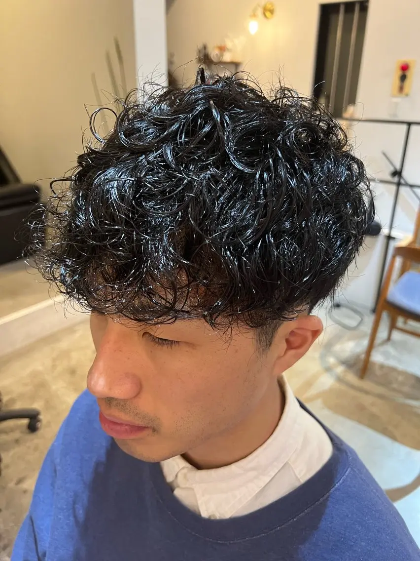 パーマ メンズ 大阪メンズパーマ /ショート/らいのヘアスタイル