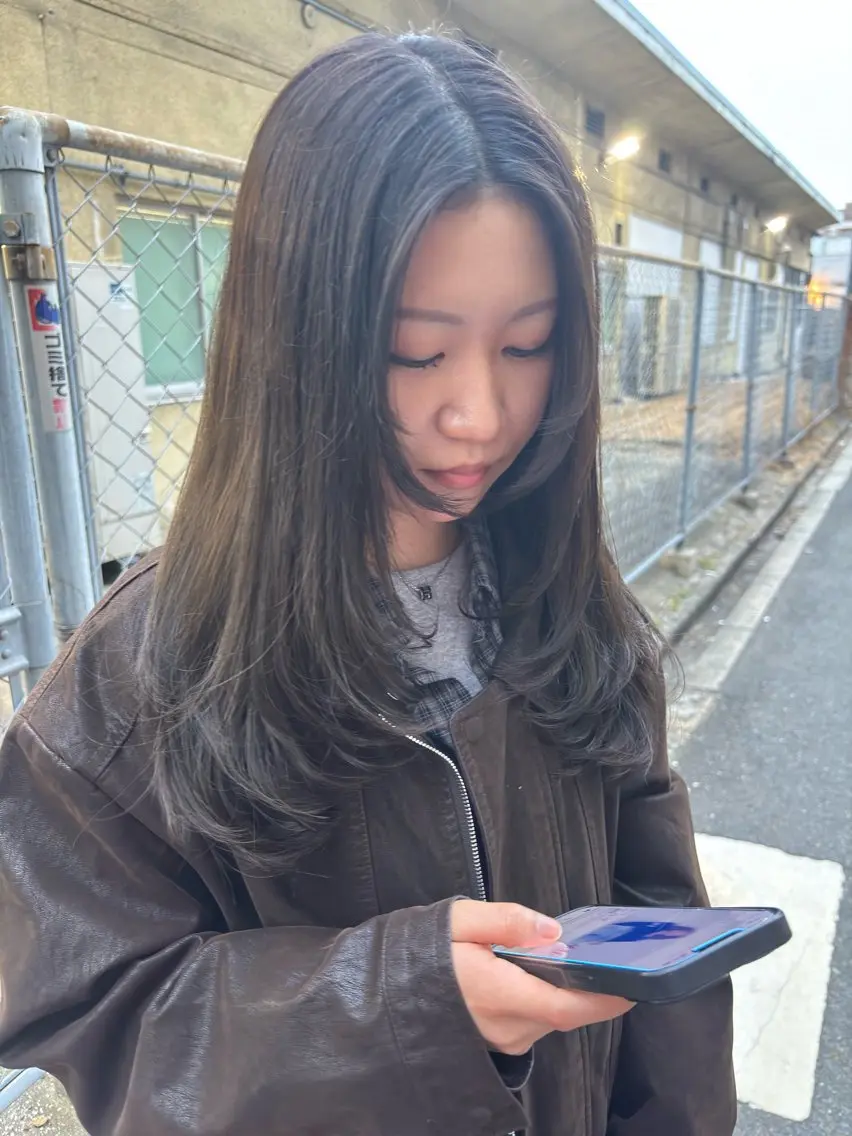 ロング カラー レイヤーカット カット ヘアカラー Karin trスタイリスト🥀のヘアスタイル