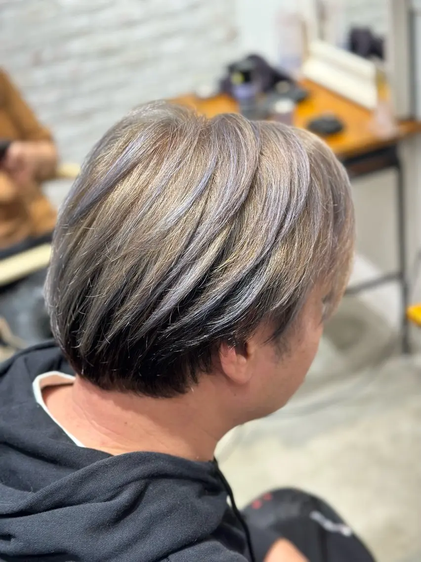 ショート カラー メンズ メンズハイトーン ハイトーンカラー 水戸/似合わせカット /Rukaのヘアスタイル