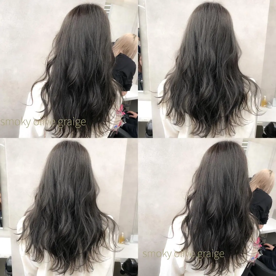 ロング ハイトーン×レイヤー カットTAKUMIのヘアスタイル