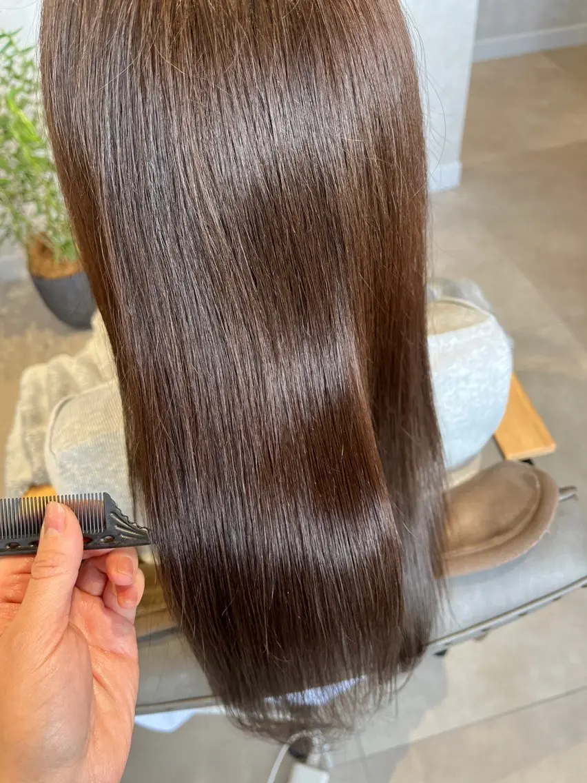 カラー ケアカラー 髪質改善 ヘアカラー トリートメント ✨NEW OPEN/ 透明感カラー/はるかのヘアスタイル
