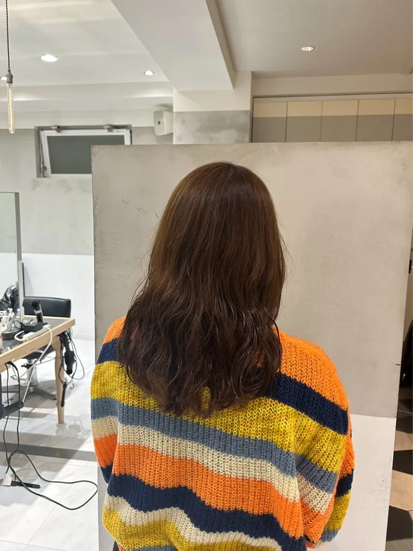 カラー パーマ ヘアアレンジ 似合わせカットカラー 💎モエのヘアスタイル