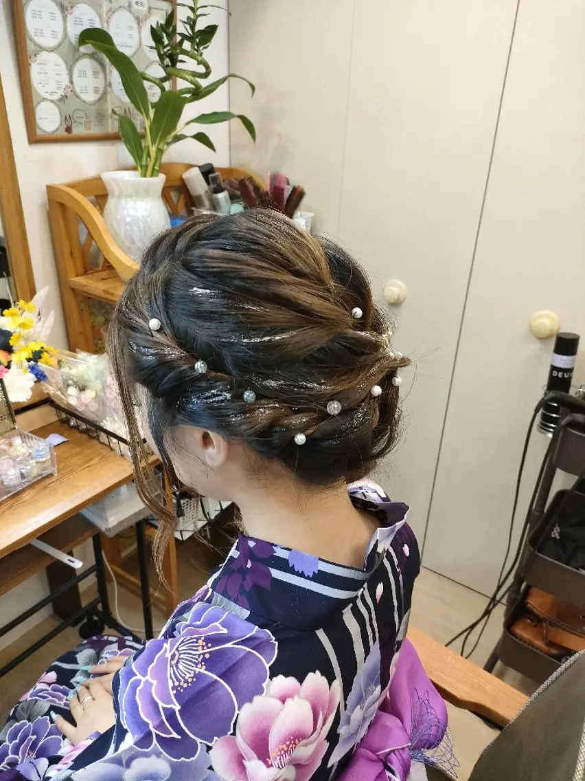 ヘアアレンジ 着付け HempBeauty 浅野アサミのヘアスタイル