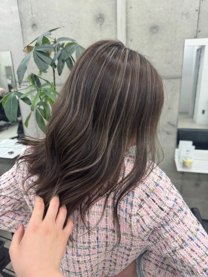 カラー ヘアカラー Asami/名古屋/ ハイトーン/デザインのヘアスタイル