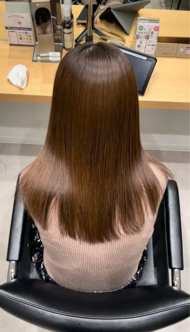 ミディアム 髪質改善 トリートメント トリートメント ヘッドスパ 髪質改善ヘアケア 艶髪特化/上田のヘアスタイル