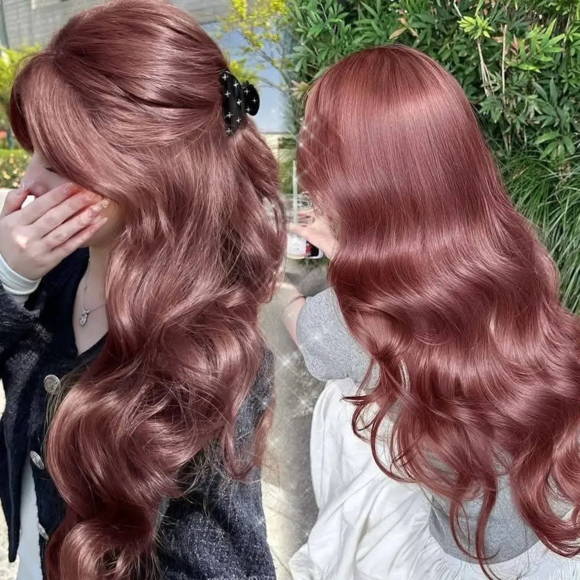 ロング ヘアカラー トリートメント 透明感カラー/髪質 改善/里奈のヘアスタイル